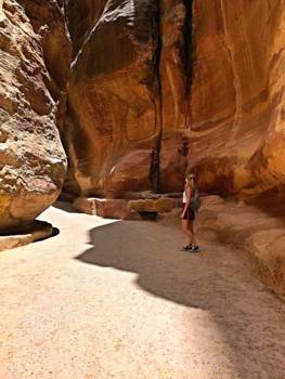 Petra - De kloof naar Petra toe