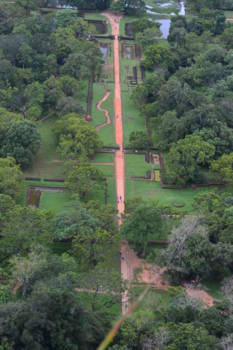 Sigiriya - De tuin voor de rots