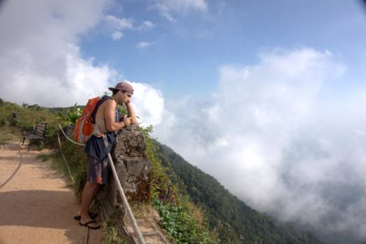 Kampot - Het uitzicht vanaf Bokor Hill