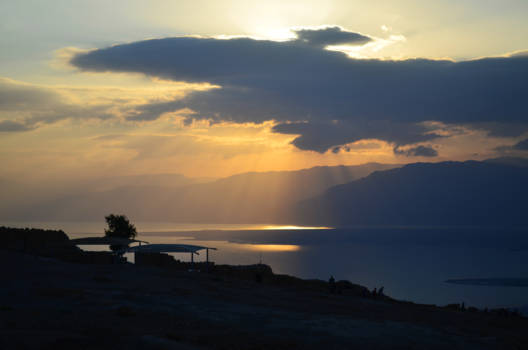 Dode Zee (Israël) - Zonsopgang vanaf Masada