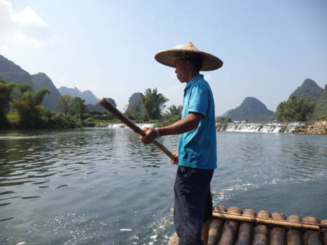 Yangshuo - onze stuurman