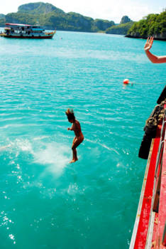 Ang Thong Marine National Park - Van de boot af
