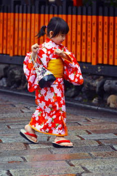 Kyoto - Meisje in een kimono