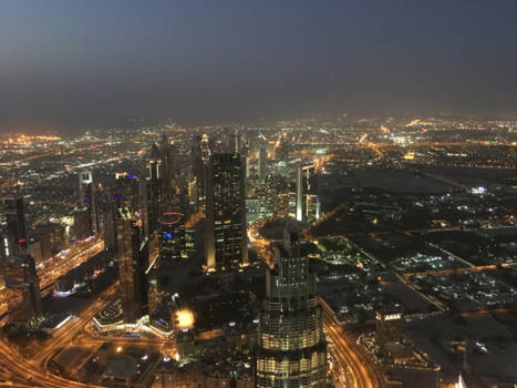 Dubai - Uitzicht vanaf de Burj Khalifa