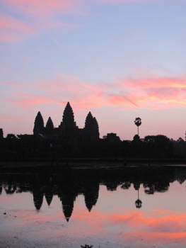Cambodja - Angkor wat bij zonsopkomst