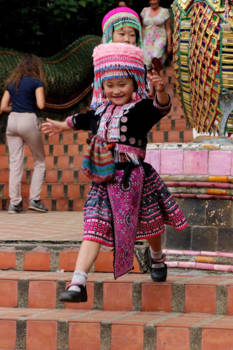 Wat Phrathat Doi Suthep - Keep smiling beautiful little one, the world needs your light.