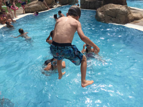 Malediven - Stappen op het water