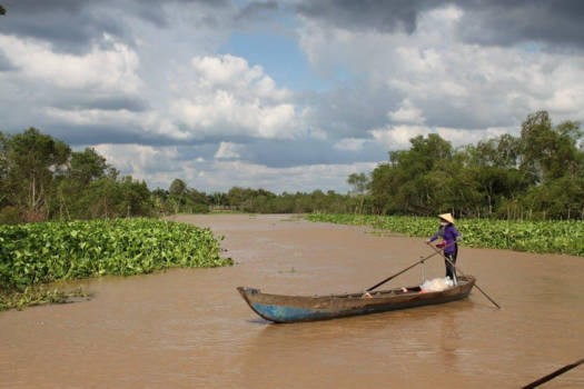 Mekongdelta - Varen op de mekong