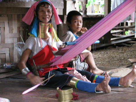 Thailand - Het dorp van de Langnekken in Chiang Mai