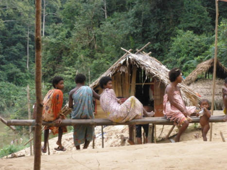 Maleisië - Kennismaken met de Orang Asli bij het dorpje Batek in Taman Negara Malesië.