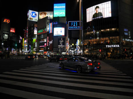 Shibuya Crossing - The Fast and the Furious - Tokyo Drift