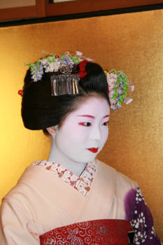 Kyoto - Ontmoeting met een Geisha in opleiding in de wijk Gion