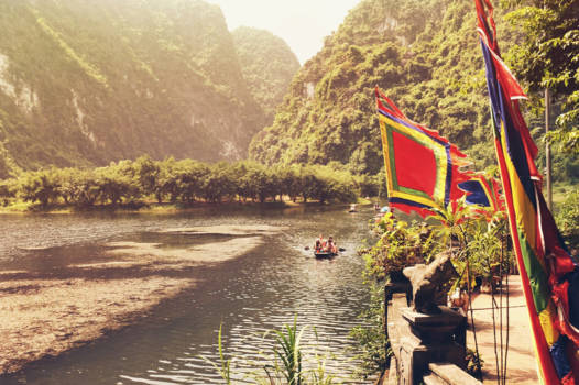 Vietnam - Nihn Bihn in de ochtend