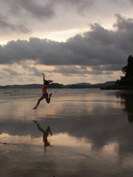 Krabi - Magical sunset at Ao Nang Beach