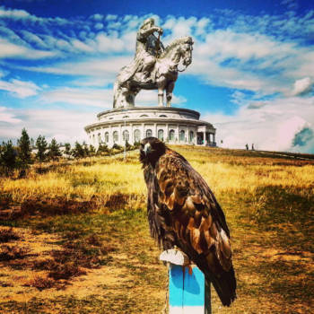 Mongolië - The eagle and Ghengis Khaan