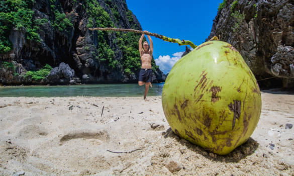 Palawan - Waar een kokosnoot wel niet allemaal goed voor is!