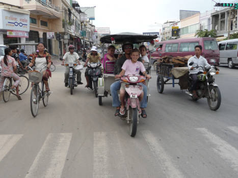 Phnom Penh - Tuk tuk driver in Phnom Penh...