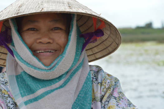 Vietnam - Vrolijke vaarster