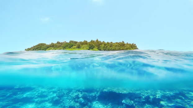 Malediven - Playing in the ocean