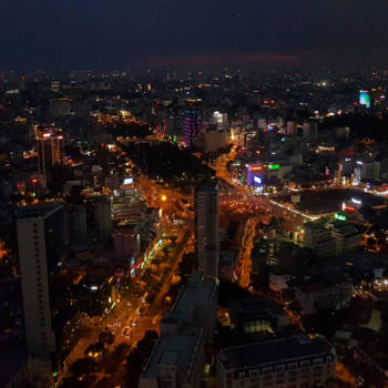 Ho Chi Minh Stad - Saigon by night