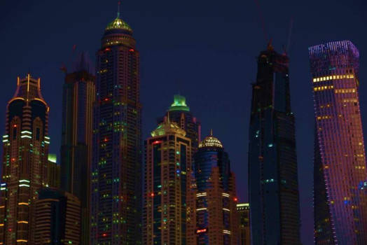 Dubai - Architectuur by night