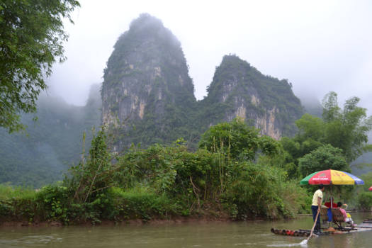 Yangshuo - View from the river Li