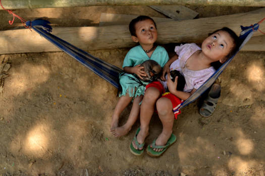 Mae Hong Son - Nieuwsgierige aagjes.