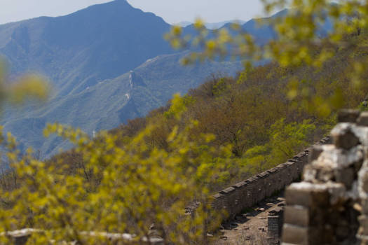 China - De muur, niet gerestaureerd en zeer indrukwekkend