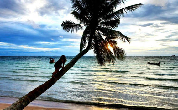 Koh Tao - Acting like a monkey