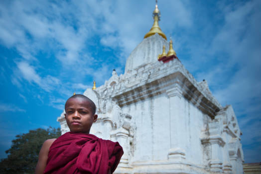 Bagan - Jonge monnik in Bagan