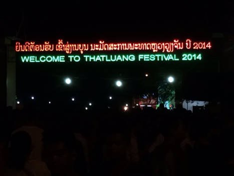 Laos - Festival in Vientiane. Geweldig!