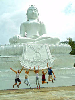 Pai - White Buddha under construction