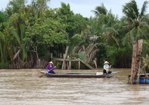 Mekongdelta - Varen op de Mekong