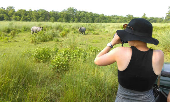 Nepal - Neushoorns gespot tijdens de safari in Nepal