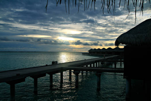 Malediven - Zonsondergang