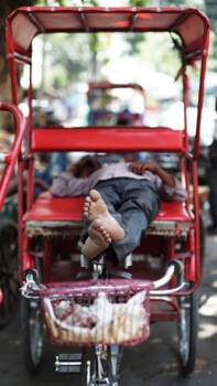Delhi - Rickshaw feet