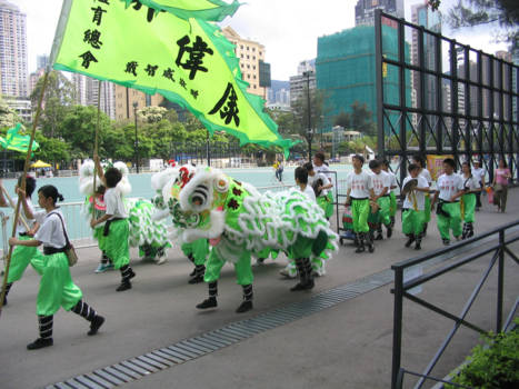 Hong Kong - Kick Off Olympische Spelen in Bejing