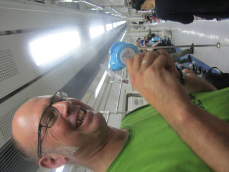 Beijing - Best warm in de metro