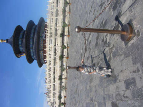 Beijing - Muis en Chunlian bij de Tempel van de Hemel