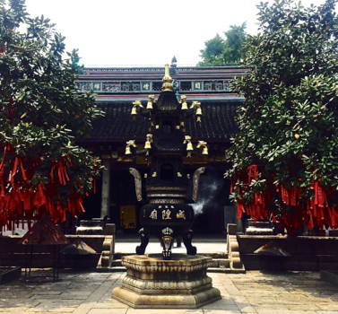Shanghai - Buddhist Temple in Zhujiajiao Ancient Town, Shanghai