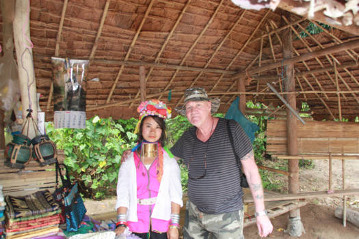 Chiang Mai - Bij de padaung stam of te wel longnecks in  Mae Hong Son, Chiang Mai, Nrd.Thailand.
