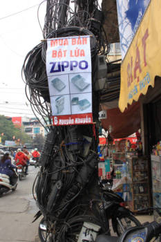 Hanoi - Stroomkabeltje....