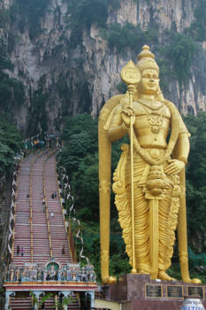 Maleisië - Batu caves met heer Murugan