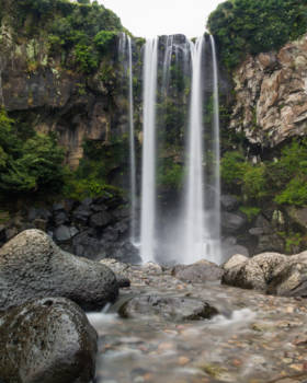 Jeju-do - Jeongbang Falls, 정방폭포