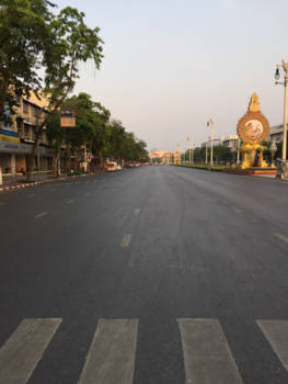 Thailand - Lege straat Bangkok