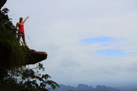 Klimmen in Krabi - On top of Tupkaek