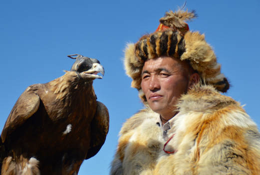 Mongolië - kazach op adelaarsfestival
