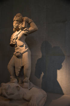 Vietnam - Da Nang, beeld in museum,