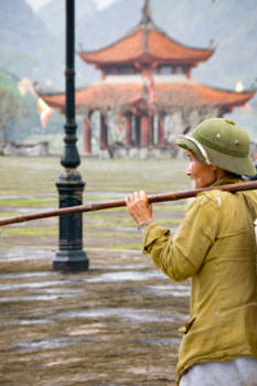 Vietnam - Hao Lu, Vietnam, boer, pagode,
