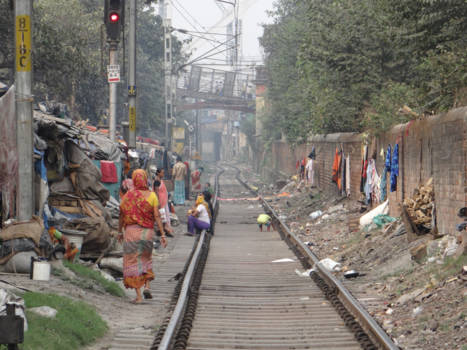 Calcutta (Kolkata) - Leven langs het spoor